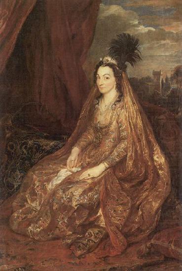 Portrat der Elisabeth oder Theresia Shirley in orientalischer Kleidung, Anthony Van Dyck